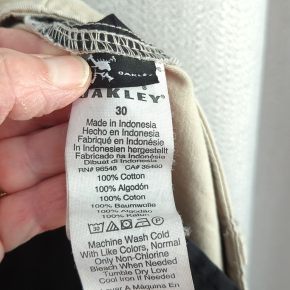 Oakley Shorts Mens 30 Tan Chino Flat Front - Picture 3 of 8